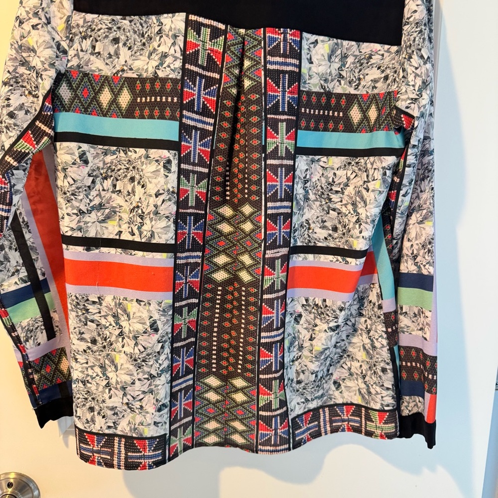 Clover Canyon Long Sleeve Multi Colored Button Down Top - Picture 4 of 4